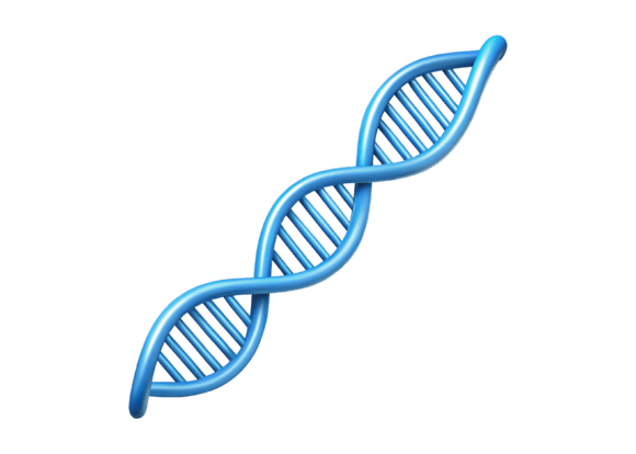 3D Blue DNA Helix PNG Image: A Versatile Graphic for Creative and Commercial Use