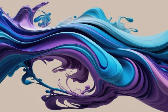 3D Blue Purple Liquid Background: A Modern Visual Trend for Creative Professionals