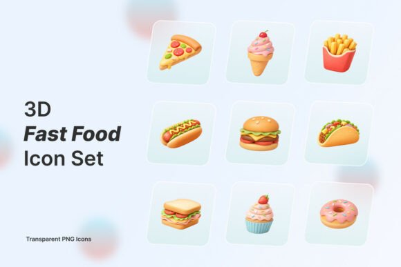 3D Fast Food Icon Set: Practical Design Power for Modern Projects