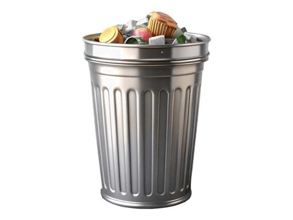 3D Garbage Bin Isolated Background: A Versatile Design Resource