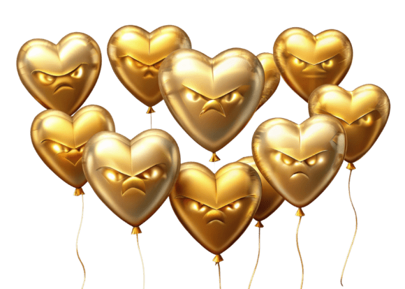 3D Golden Heart: A Luxurious Symbol PNG for Versatile Design Projects