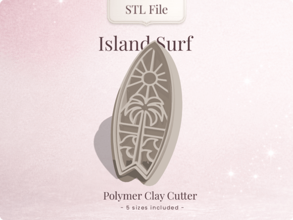 Bring the Tropical Vibe to Your Jewelry Line with Sunset Palms Screen Clay Cutter STL