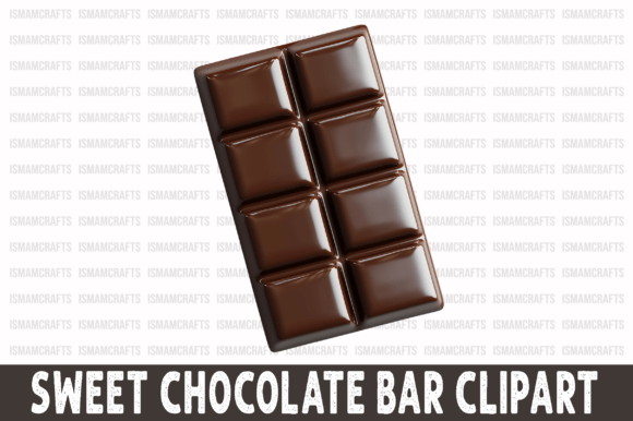 Chocolate Bar 3D Clipart PNG
