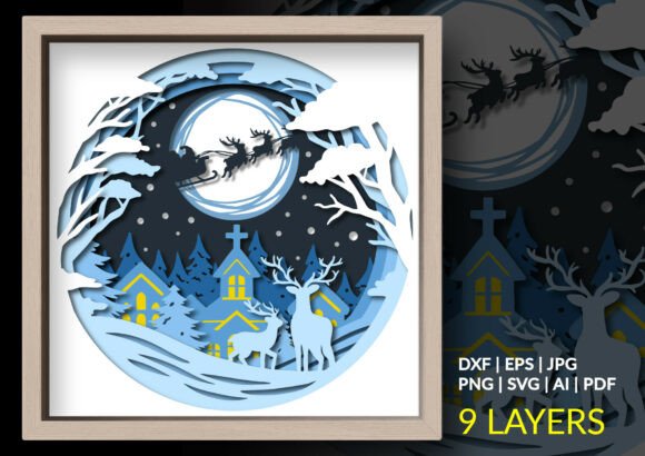 Christmas Winter Wonderland Shadow Box: A Detailed Look at a Unique Holiday Craft