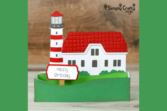 Crafting Coastal Greetings with the Lighthouse Card SVG File