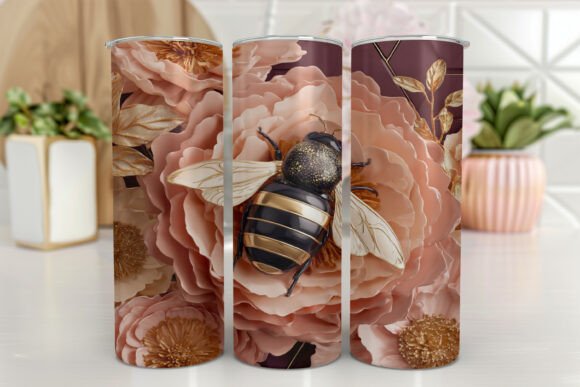 Customizing Drinkware with 3D Bee Honeycomb Sublimation for 20oz Tumblers