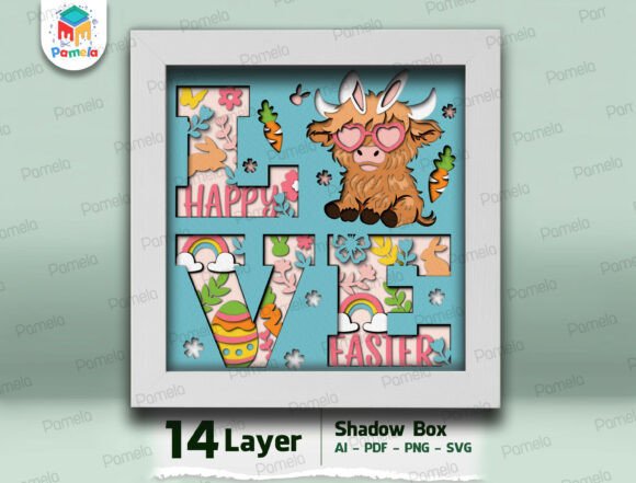 Integrating the LOVE Happy Easter Shadow Box SVG into Creative Workflows