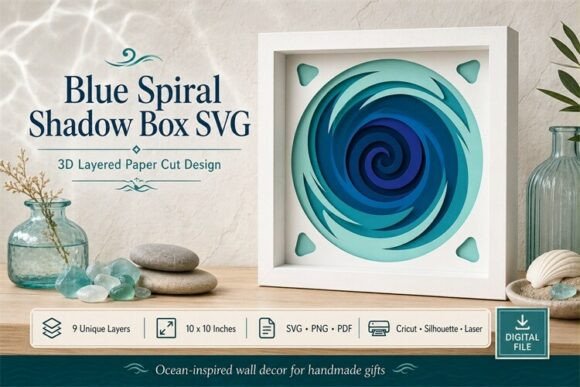 The Rise of Blue Spiral Wall Art SVG: A Fusion of Digital Craft and Modern Aesthetic