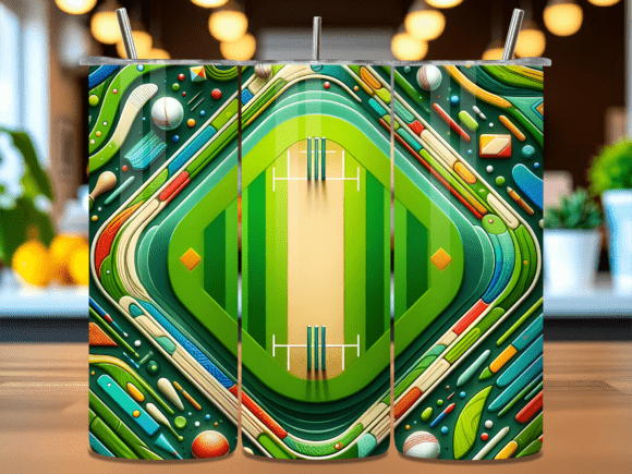 Understanding 3D Cricket Pitch Field Tumbler Wrap PNG Designs for Creative Projects