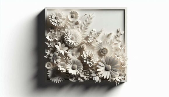 Unlock Creative Possibilities with 3D Floral Square Digital Illustration Package