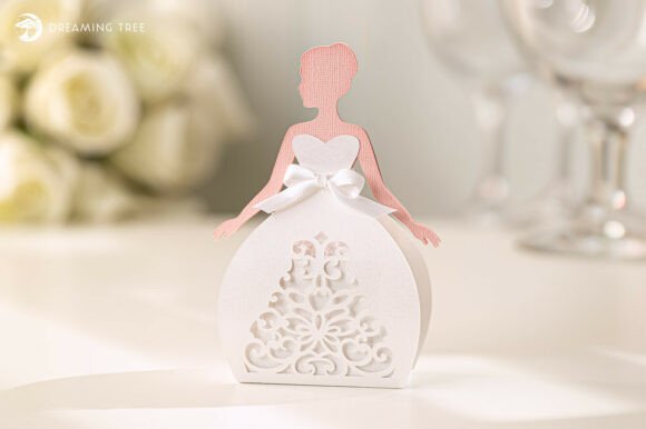 Wedding Gown Favor SVG: Elegant Design for Special Occasions